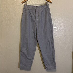 LEE Plaid Check Gingham Cotton High Rise Pants 12